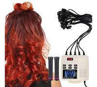 Máquina portátil de calentamiento digital para cabello, 20 cabezas, 20 barras, plancha de cerámica digital, peluquería, máquina para cabello con herramienta para peluquería(UE)