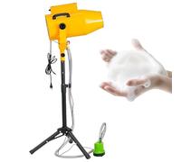 Máquina portátil de espuma de escenario grande, máquina de espuma de chorro con efecto de escenario de ángulo ajustable, con soporte para trípode y bomba de agua/6-10 m de distancia, para fiestas, B