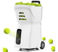 Máquina portátil de pelotas de tenis, capacidad para 100 pelotas, velocidad de 87 MPH, batería de litio integrada, 6 horas de uso continuo para práctica y entrenamiento