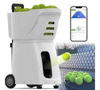Máquina portátil de pelotas de tenis, lanzador automático con control de aplicación móvil, capacidad de 100 pelotas para práctica y entrenamiento