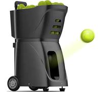 Máquina portátil de pelotas de tenis, lanzamiento automático inteligente con control remoto y aplicación, ángulo de lanzamiento ajustable, más de 100 pelotas, para entrenamiento en solitario y