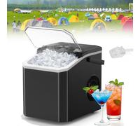 Máquina portátil for hacer cubitos de hielo,encimera for hacer hielo con 12kg/día,autolimpieza,la oficina,el camping y la fiesta