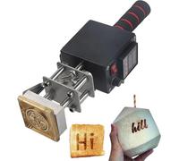 Máquina Portátil Manual De Estampado En Caliente Branding Prensa De Calor Herramienta Digital Para Cuero Control De Temperatura 0~400℃ Para Horneado Regalo Diy Con Grabado De Logotipo one hand 8*10cm