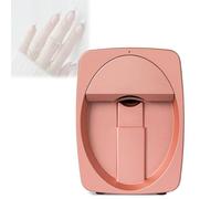 Máquina portátil para decoración de uñas, impresora de uñas inteligente 3D totalmente automática, que integra impresión y pintura, con más de 1000 diseños incorporados.(Pink)