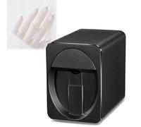 Máquina portátil para decoración de uñas, impresora de uñas inteligente 3D totalmente automática, que integra impresión y pintura, con más de 1000 diseños incorporados.(Black)