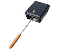 Máquina Portátil Para Hacer Palomitas De Maíz: Herramienta De Hierro Antiadherente, Bandeja Para Con Textura De 9,8 Pulgadas, Utensilios De Cocina Para Al Aire Libre En La Estufa, Cesta Pleg