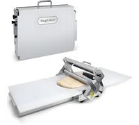 Máquina prensadora de fideos, máquina prensadora de masa plegable, máquina laminadora de masa plegable, máquina prensadora de masa comercial, espesor ajustable de 0 a 27 mm