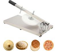 Máquina prensadora de masa for pizza de acero inoxidable con varilla de extensión for uso comercial o familiar Herramienta de cocina manual de 20-24cm(22cm)