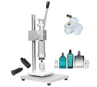 Máquina prensadora manual for botellas de perfume, herramienta de escritorio for sellar pulverizadores, tapar frascos y prensar tapas de pulverizadores, altura ajustable.(20mm)