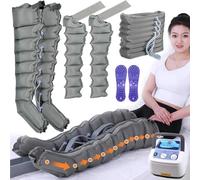 Maquina Presoterapia para Casa, Masajeador De Piernas Compresion De Aire, Presoterapia Profesional para Casa Cuerpo Completo, 8 Cámaras De Aire, Botas Presoterapia Piernas Y Abdomen, Brazo