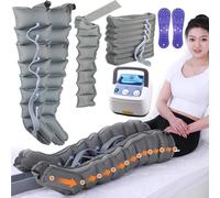 Maquina Presoterapia para Casa, Masajeador De Piernas Compresion De Aire, Presoterapia Profesional para Casa Cuerpo Completo, 8 Cámaras De Aire, Botas Presoterapia Piernas Y Abdomen, Brazo