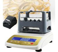 Máquina probadora de pureza de oro con impresora, pesaje de precisión de 0,001 g para metales preciosos, ideal para bancos, casas de empeño, joyeros y laboratorios de investigación