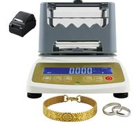 Máquina probadora de pureza de oro, probador de valor K, kit de prueba de plata para análisis de joyas y metales preciosos con un peso de precisión de 0,001 g