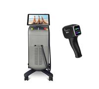 Máquina profesional de depilación láser de diodo, 755/808/1064 nm, tecnología de triple longitud de onda, sistema de reducción permanente del vello con pantalla táctil, equipo de salón y spa