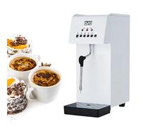 Máquina profesional para calentar leche, espuma de leche para café, capacidad de 6L, pantalla LED, acero inoxidable, ideal para cafeterías, pastelerías, tiendas de té con leche y bebidas similares.