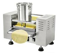 Máquina profesional para hacer crepes de 2200 W, automática, temperatura y velocidad ajustables, perfecta para hacer pasteles de crepes Mille y piel de huevo de mil capas, 6 pulgadas/8 pulgadas