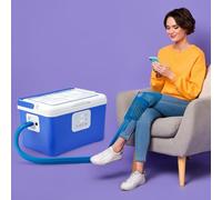 Máquina programable de terapia de frío, máquina grande de terapia de hielo de 13 cuartos de galón para rodilla después de la cirugía, crioterapia de bomba silenciosa, paquetes de hielo fuertes