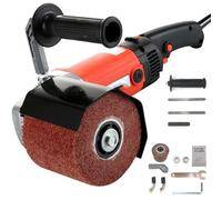 Máquina pulidora de 1400 W, herramienta de acabado de superficies de cepillado, con 6 velocidades ajustables, 500-3000 RPM para baldosas de madera metálica, acabado satinado profesional
