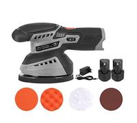 Máquina pulidora de batería de litio, pulidora de coches, limpieza de encerado for arañazos, máquina de encerado excéntrica portátil for coche doméstico ( Color : Two batteries , Size : Type )