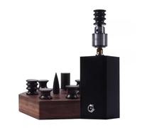 Máquina pulidora de cuero con velocidad ajustable, 1000-6000 RPM, incluye 7 puntas puntiagudas de madera de ébano negro para proyectos de bricolaje de cuero