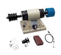 Máquina pulidora de cuero de 220 V, con mango de eje flexible, máquina de pulir bordes de cuero 0-8000 rpm