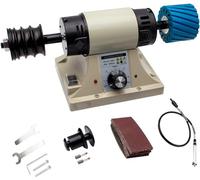 Máquina pulidora de cuero de 220 V, herramienta de molienda de bordes con mango de eje flexible, velocidad de 0 a 8000 RPM para trabajos de cuero de alta calidad