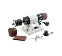 Máquina pulidora de Cuero, pulidora de lijadora eléctrica de 350 W, Herramienta de Pulido de Borde de Cuero, pulidora de Banco, máquina de pulir de Molino de Bricolaje, 0-8000 RPM, Blanco, Talla únic