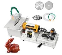 Máquina pulidora de gemas, pulidora de gemas facetadas, 800-12000R/min para cortar y grabar, incluye banco de trabajo