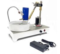 Máquina pulidora de jade, máquina de facetado de gemas de 120 W, pulidora de ángulo de joya de 1800 RPM con controlador de velocidad de conversión de frecuencia y manipulador facetado, para joyería