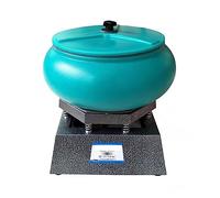 Máquina pulidora de joyas 17 pulgadas 350 W vaso vibratorio eléctrico vaso de roca vibratoria máquina pulidora Compacto, portátil, potente