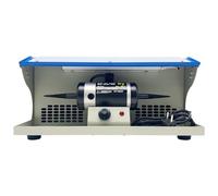 Máquina pulidora de joyas con colector de polvo, herramienta de mesa de 200 W para moler y pulir rocas, ajustable de 0 a 8000 rpm