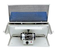 Máquina pulidora de joyas de escritorio con colector de polvo, velocidad ajustable de 180 W, 2000-7000 RPM para pulido de joyas y rocas