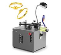 Máquina pulidora de joyas, herramienta eléctrica de grado profesional con sistema de refrigeración por agua y luz LED, ajuste de presión de cinco niveles para pulido de oro y plata