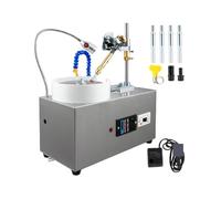 Máquina pulidora de joyas Máquina de tallado de gemas de 180W con manipulador facetado, bomba de agua con luz Led, pulidor de ángulo de Jade de procesamiento de piedras preciosas planas de 2800RPM Lim