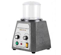 Máquina pulidora de joyas, mini vaso magnético de 2000 rpm, velocidad ajustable con función de sincronización, capacidad 400 g, para pulir y pulir joyas de metal, eliminar rebabas