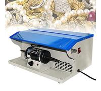 Máquina pulidora de joyería de 200 W, colector de polvo con mesa ligera, pulidora de joyería de velocidad de 8000 RPM para fabricación y mantenimiento de metales de joyería