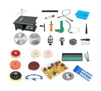 Máquina pulidora de joyería mejorada, torno de banco, pulidor de roca, Mini ajustable, multiusos, hogar for carpintería de Metal y gemas Para principiantes (bricolaje)(Option 2)