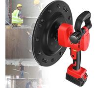 Máquina pulidora de pared inalámbrica de 1680 W, 18 V de iones de litio eléctrica con 6 velocidades variables, herramienta de alisado de superficie de cemento de hormigón de 38 cm para enlucido y