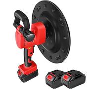 Máquina Pulidora de Paredes 1680W con Llana de Mortero de Cemento de Hormigón y 6 Velocidades Ajustables - Llana Eléctrica de Cemento y Mortero de Yeso - 2X2500MAH