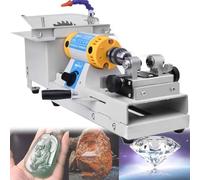 Máquina pulidora de piedras preciosas, alta velocidad de 0 a 10000 rpm para hacer joyas de bricolaje, sierra lapidaria para cortar, taladrar y pulir joyas de oro y plata