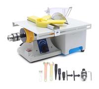 Máquina pulidora de piedras preciosas de mesa de 750 W, herramienta de corte de grabado, mini sierra de mesa for piedras, equipo lapidario de joyería, torno de mesa, pulidora