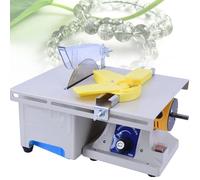 Máquina pulidora de rocas para joyería de gemas, mini sierra de mesa para roca de 750W, equipo lapidario de joyería, dispositivo pulidor de torno de banco de 0-10000Rpm