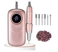Máquina pulidora de uñas Taladro de uñas eléctrico inalámbrico 35000RPM taladros de uñas profesionales for uñas acrílicas USB recargable portátil Efile para bricolaje en casa o salón Mani-Pedis