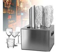 Máquina pulidora de vidrio, pulidora de acero inoxidable de 5 cabezales para uso profesional en bares, restaurantes, hoteles