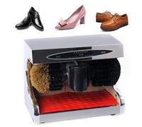 Máquina pulidora de zapatos eléctrica comercial, brillo automático de zapatos de 1400 RPM con salida de aceite de pinball, para el hogar, hotel, banco, entrada, centro de ventas