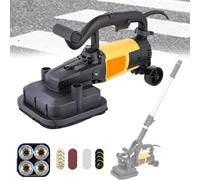 Máquina pulidora eléctrica, amoladora de hormigón de 3800 W, amoladora angular de control de 6 velocidades, lijadora manual de paneles de yeso para cemento, azulejos, mármol, granito