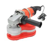 Máquina pulidora eléctrica de 3 cabezales, kit de amoladora de hormigón, 6 velocidades ajustables, incluye 3 ruedas de diamante para lijado y molienda de pisos, paredes y techos