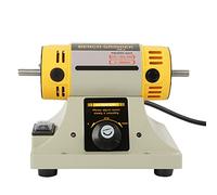 Máquina pulidora eléctrica de 350 W para motor de torno de joyería, tamaño compacto, baja vibración, rodamientos de bolas lubricados, carcasa de motor a prueba de polvo