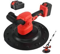 Máquina pulidora eléctrica para alisar la pared, paleta eléctrica de mortero de hormigón inalámbrica, lijadora de paneles de yeso, para construcción de mortero de pared, 2 baterías