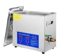 Máquina pulidora, Limpiador Ultrasónico De 180W, Calentador Joyas, Temporizador 6 '. Máquina Limpieza Baño Con Tanque 5L, Equipo Industrial Acero Inoxidable Alta Eficiencia ,para pulir oro plata